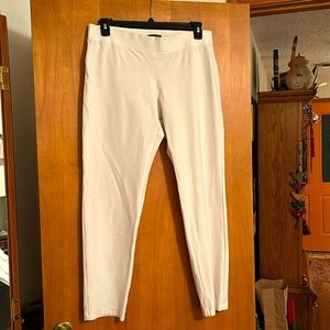 Eileen Fisher bone straight leg slacks